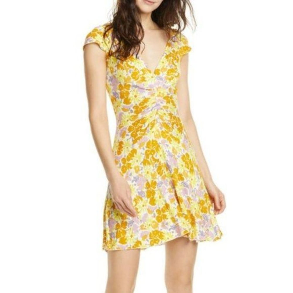 Free People Key to Your Heart Floral Mini  SZ:XS